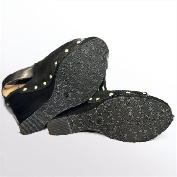 Women's Michael Kors Black Wedge Shoes - Picture 3 of 3